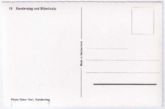 Cartes postales: Kandersteg mit Blümlisalp – D'occasion à Binningen par Mountainrider 1