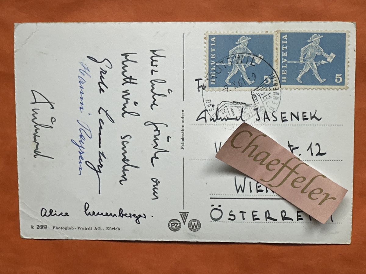 Ansichtskarten: 1961 Huttwil, Stadthaus – Defekt aus Zürich von Chaeffeler 2