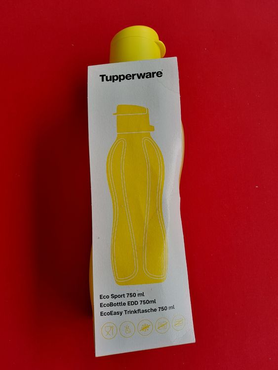 Tupperware EcoEasy Gourde 500 ml avec bouchon à clip Bleu (avec éplucheur d'orange
