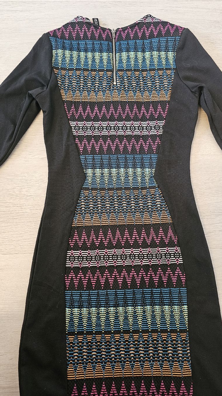 H&M Vestiti: Kleid, Gr. XS, schwarz bunt gemustert – Nuovo (secondo la descrizione) da Baden venduto da MiaNy 5