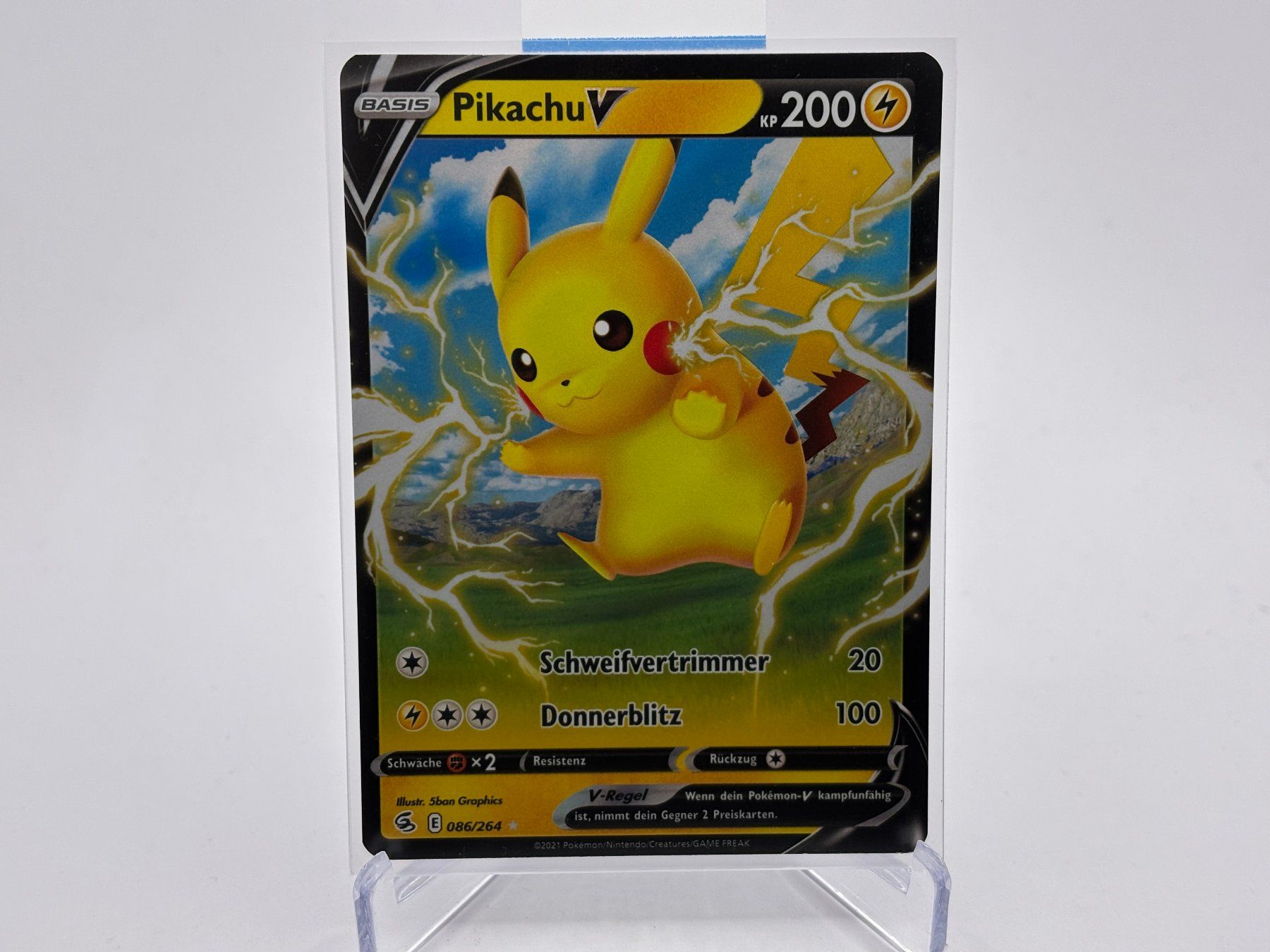 Pokémon Carte collezionabili: Fusionsangriff - Pikachu V  (FST 86) - DE – Nuovo (secondo la descrizione) da Allschwil venduto da Bullach