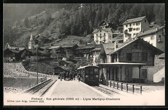 Ansichtskarten: Finhaut, Ligne Martigny-Chamonix, Bahnho – Gebraucht aus Berlin von bartko-reher