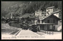 Finhaut, Ligne Martigny-Chamonix, Bahnho