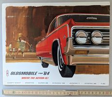 US-Originalkat. "OLDSMOBILE FOR '64 / WHERE THE ACTION IS!"