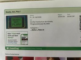 Konzert-Ticket, 10. Juli 2026, 19:30 Uhr