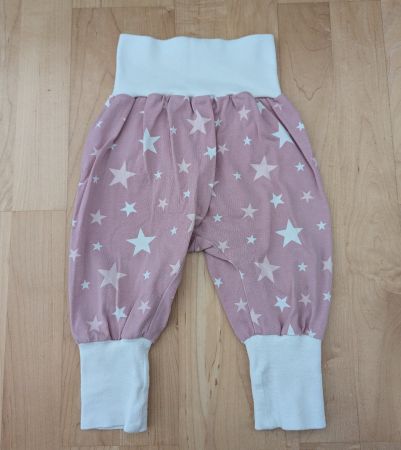 Süsse Baby Pumphose / Stramplerhose mit Sternen – Gr. 62/68