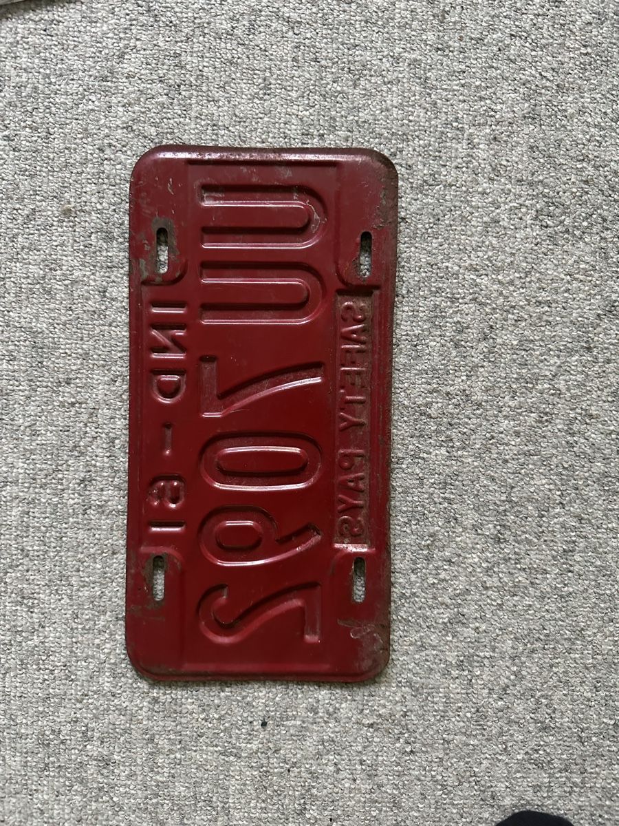 Insegne: Original US-Nummerschild Indiana 1961  – Usato da zürich venduto da PatCat02 1