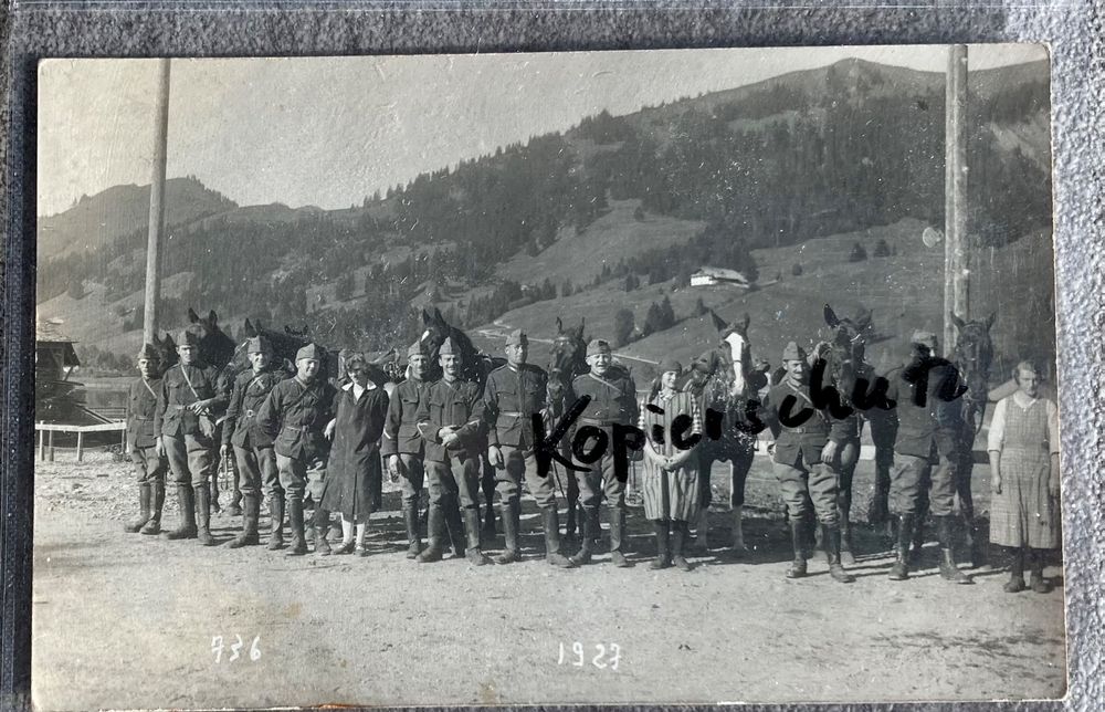 Kavallerie Einheit mit FrauenVerstärkung 1927 im Dienst Kaufen