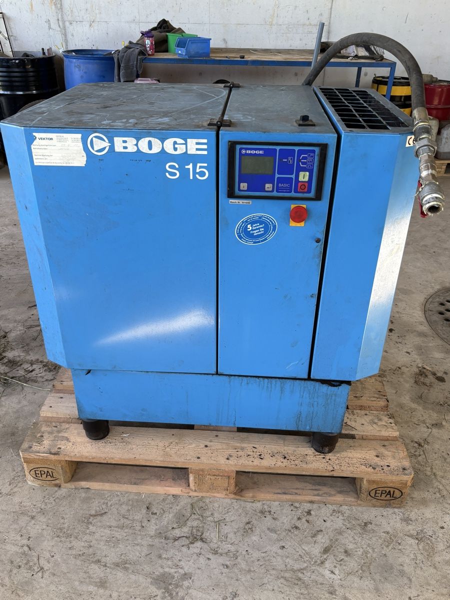 Compressori: Boge S15 Schraubenkompressor – Usato da Gommiswald venduto da jac_d9xh