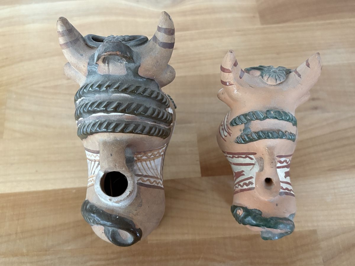 Statuette: Kuh & Stier Figur aus Ton – Usato da Rümlang venduto da SchumBru10 4