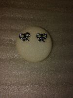 OHRRINGE MODESCHMUCK,,2 BLUMEN,,GLANZIG