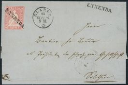 GL Ennenda - Stabstempel - Glarus GLS - Brief