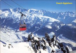 Fiesch VS // Luftseilbahn Eggishorn 1988 // Winter