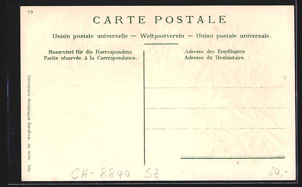 Cartes postales: Passepartout-Lithographie Einsiedeln, Ge – D'occasion à Berlin par bartko-reher 1