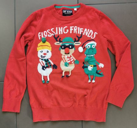Weihnachtspullover Gr. 140
