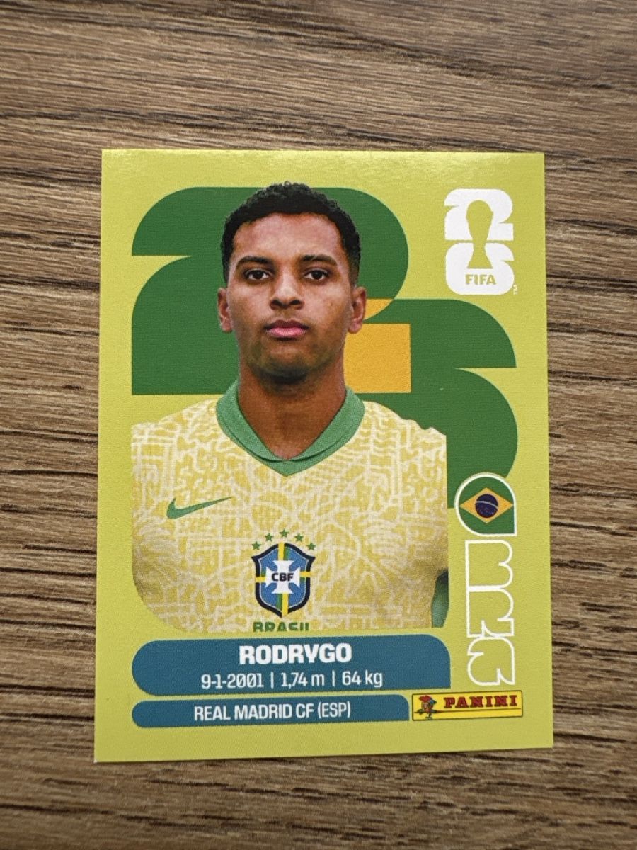Panini Carte collezionabili: Panini WM 2026 Rodrygo – Nuovo (secondo la descrizione) da Menznau venduto da Hetfield85