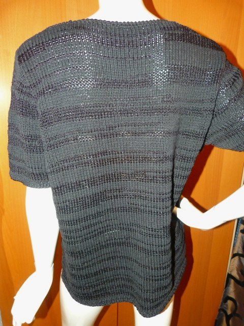 Maglioni & Felpe: Handgestrickter Sommerpullover, Gr. 44, schwarz gestreift % – Usato da Nunningen venduto da Fashion-Ave51 3