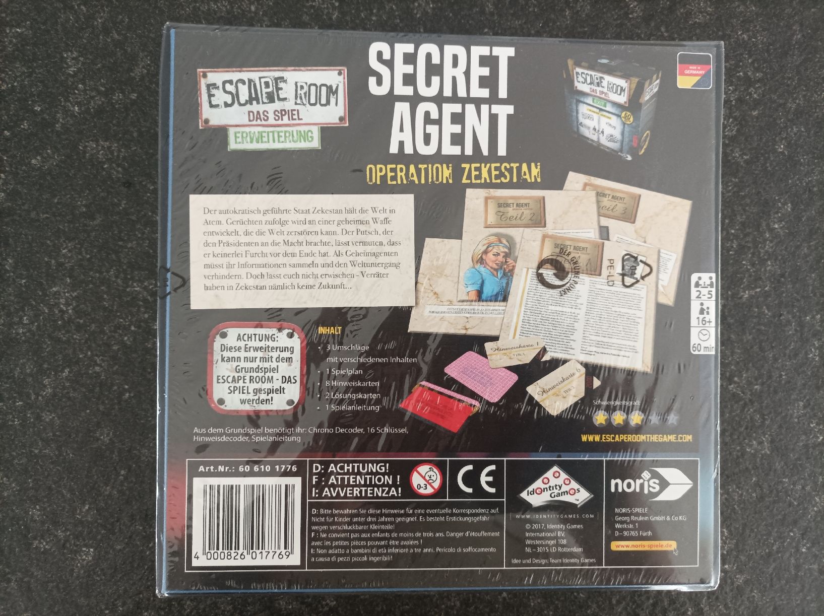 Giochi: Escape Room Secret Agent - Erweiterung – Nuovo e nell'imballaggio originale da Aeschi (SO) venduto da clementinli 1