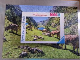 Puzzle 1000 - Beautiful Switzerland Kühe
