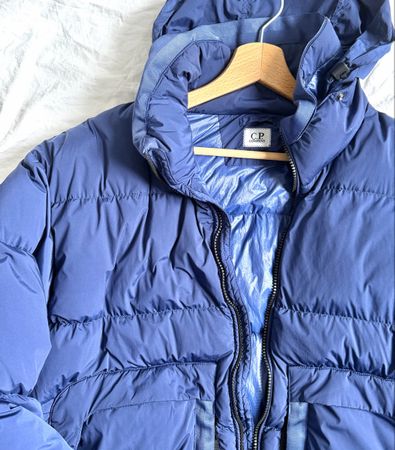 Piumino C.P. Company Nycra-R blu taglia L con cartelli