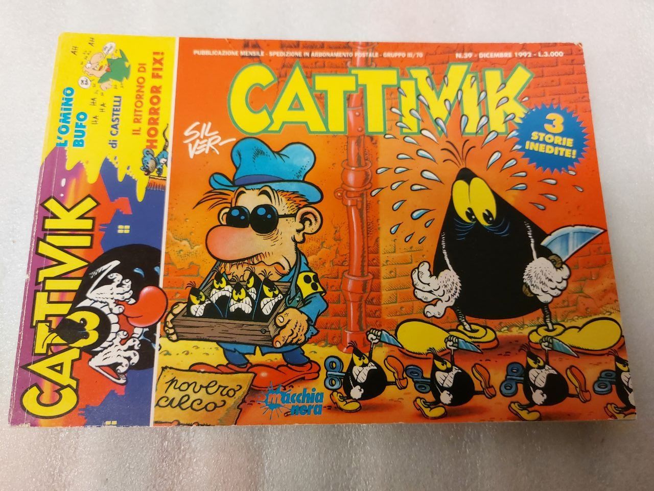 Fumetti: Cattivik Nr.39 -  Fumetto 1992 – Usato da Pambio Noranco venduto da TREBORLOP