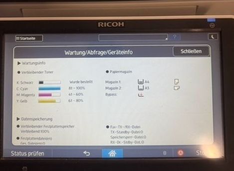 Ricoh Drucker: *+* Ricoh MP C3004 Multifunktionsdrucker *+* – Gebraucht aus Rotkreuz von rei_f8s2 3
