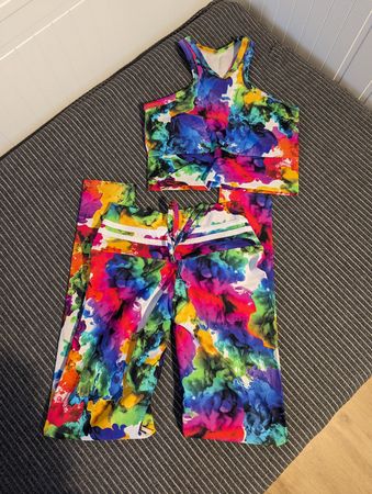 Set legging & brassière /BH multicolore / bunt Copakabana L