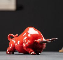 Keramik Stier Dekoration