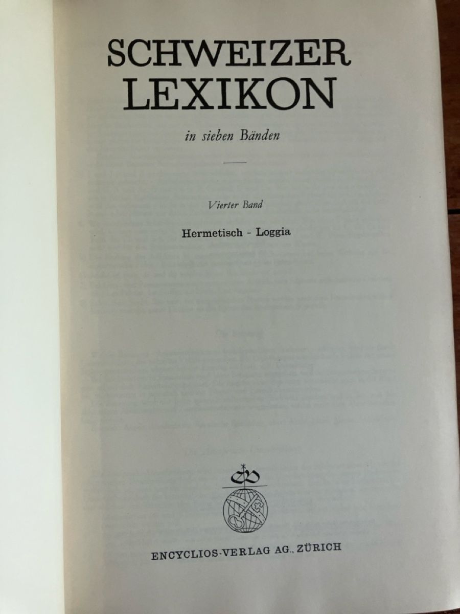 Bücher: Schweizer Lexikon IV und V – Gebraucht aus Avenches von Zurcal 1