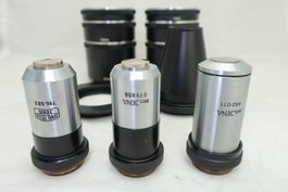 Komplettset 3 Stk RMS Carl Zeiss Mikroskop Objektive#v2