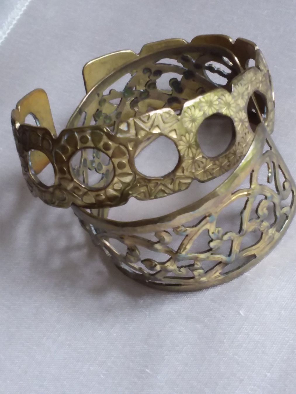 Bracciali & Braccialetti: 2 Antike Messing Armreifen ca 1900-1920 – Usato da Zürich venduto da Aleick 3