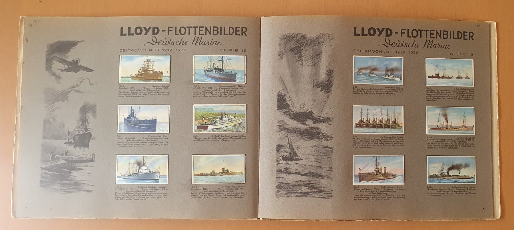 Alben: Zigarettenbilderalbum - Lloyd Flottenbilder Deutsche Marine – Gebraucht aus Kreuzlingen von Rschweiz1 7