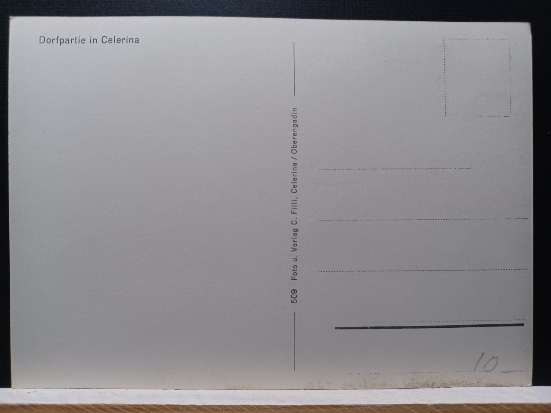 Cartoline postali: GR, Dorfpartie in Celerina – Usato da Aarau Rohr venduto da mgvw 1
