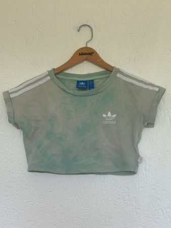 Adidas Crop Top T-Shirt Mint Grün, Grösse M Sommer