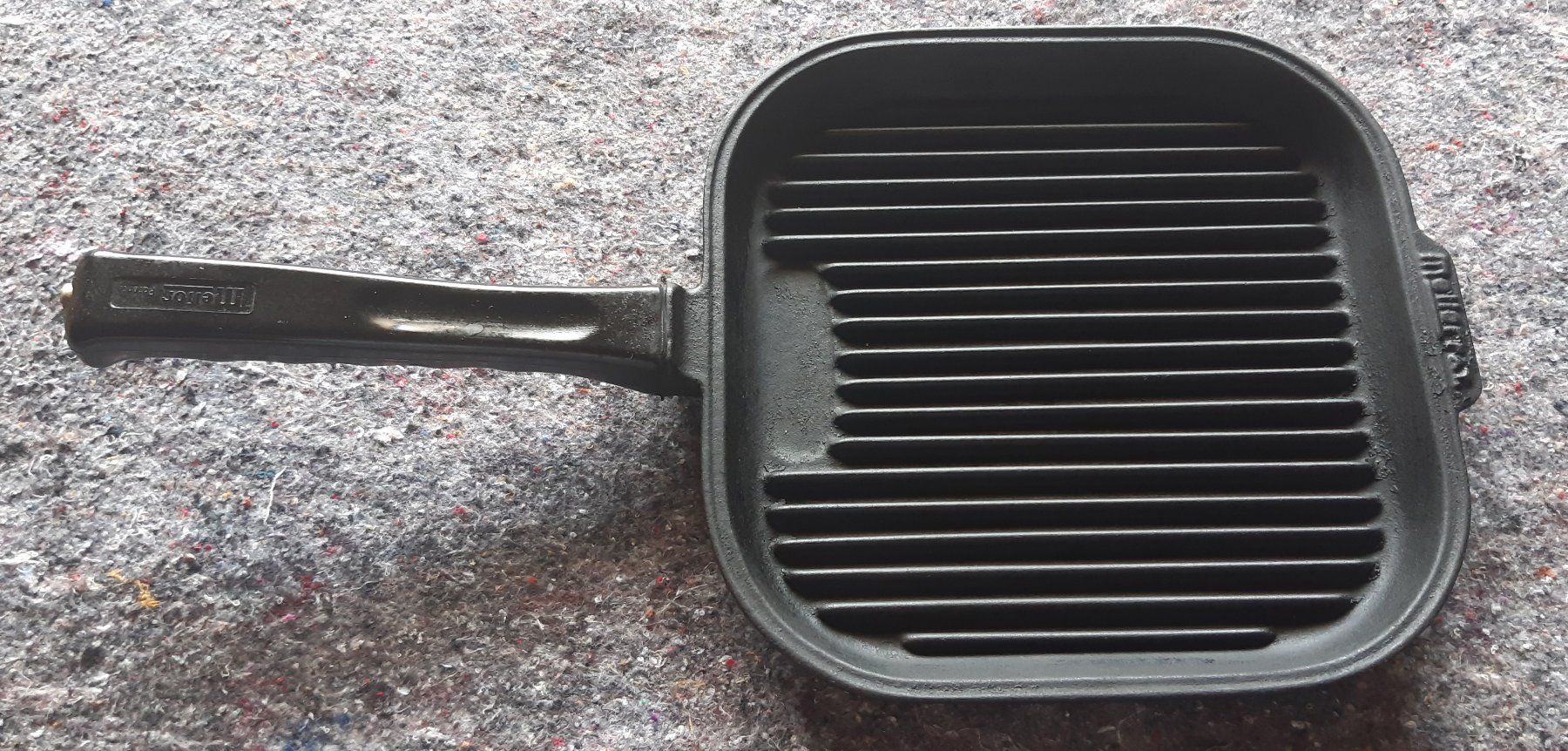 Padelle: VINTAGE - Grillpfanne mit Deckel von MELIOR – Usato da Mettendorf TG venduto da Ricardo-Bazar 2