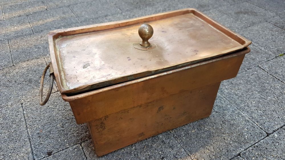 Ofenblech 80x50cm Ofenschutzblech - Antikes Kupfer, Pulverbeschichtet