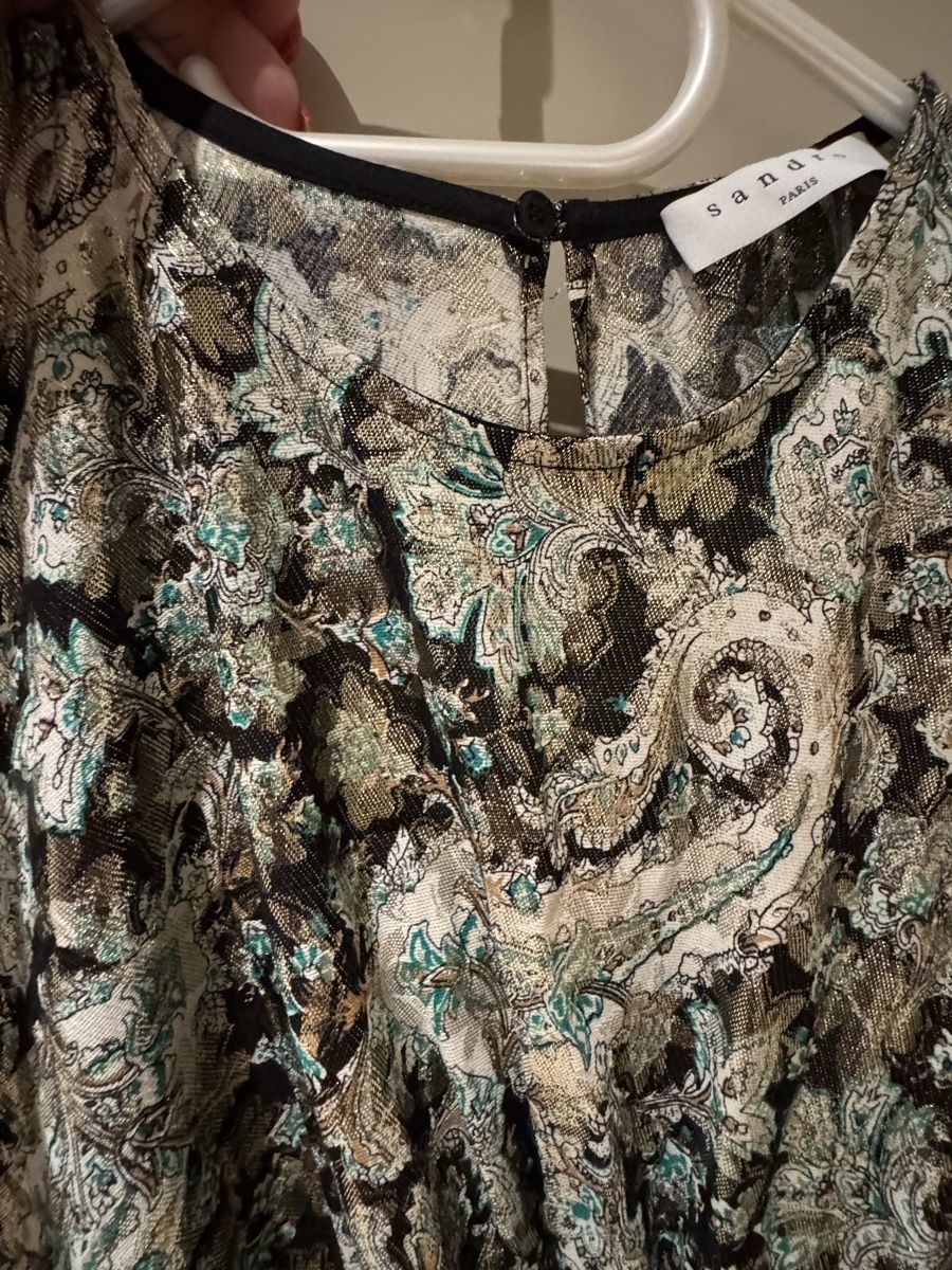Sandro Kleider: Robe Sandro Paris, taille 38, motif paisley – Neu (gemäss Beschreibung) aus Vandoeuvres von Zoccoli11 2