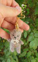Handgestrickter Bär Schlüsselanhänger Geschenkidee  Neu