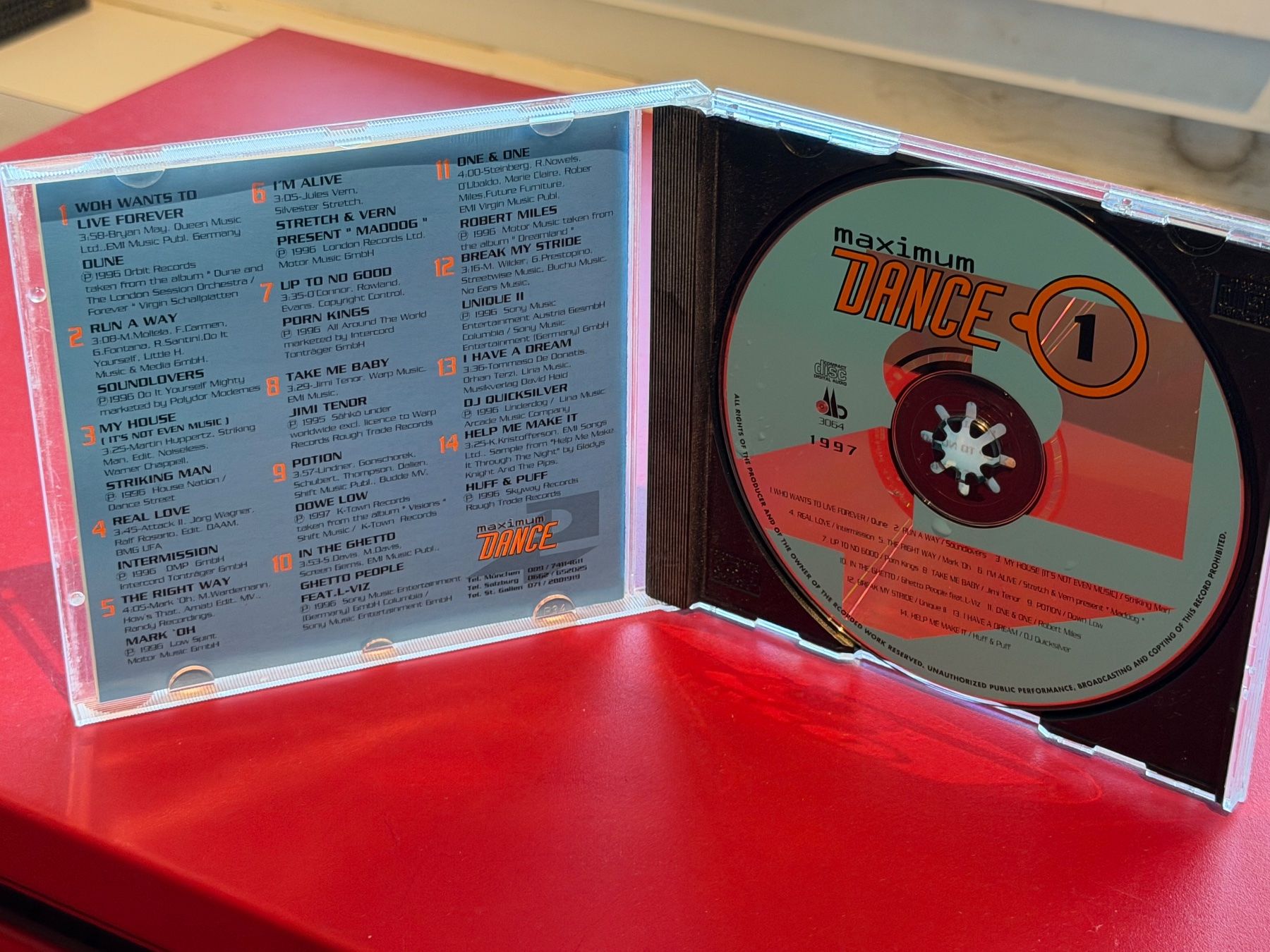CDs: Maximum Dance 1/97 - KA02D – D'occasion à Küsnacht ZH par swisssales.net 2