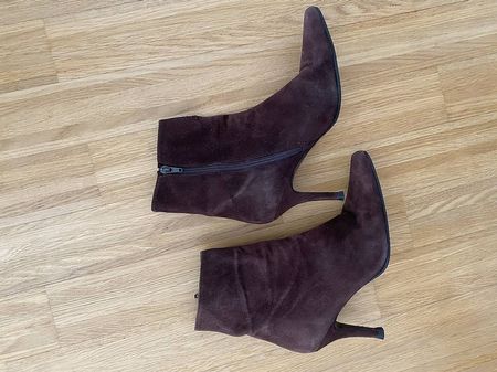 stuart weitzmann stiefeletten wildleder gr 38