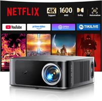 Smart Beamer Heimkino 1080P Full HD 1600 ANSI 4K-Unterstützu