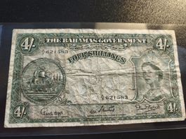 Bahamas Banknote - 4 Shillings