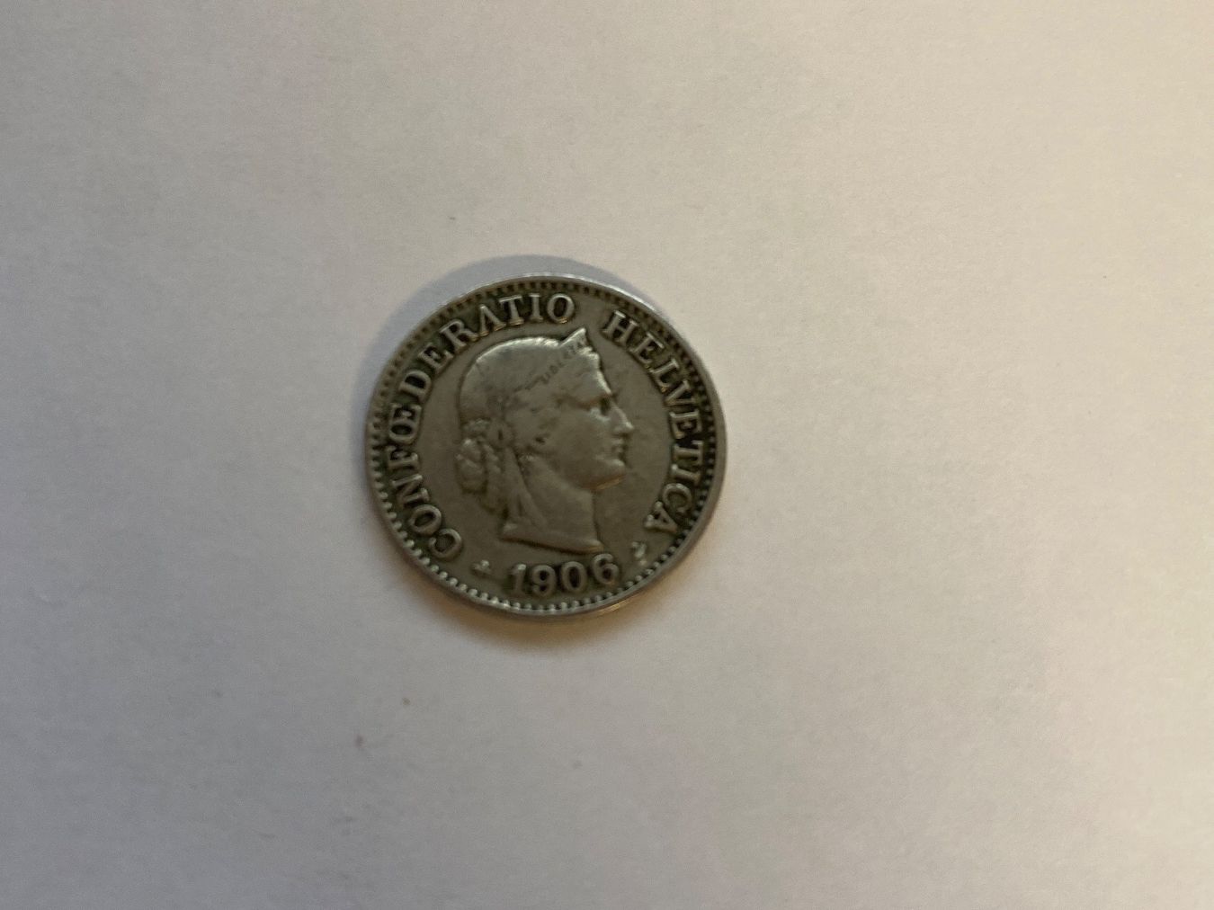 Tutti le monete: Pièce  : 10 centimes Confédération Helvétique 1906 – Usato da Le Brassus venduto da cinema13