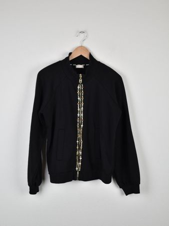 Liu Jo Sweatjacke Gr.36/38, schwarz mit Steinchen