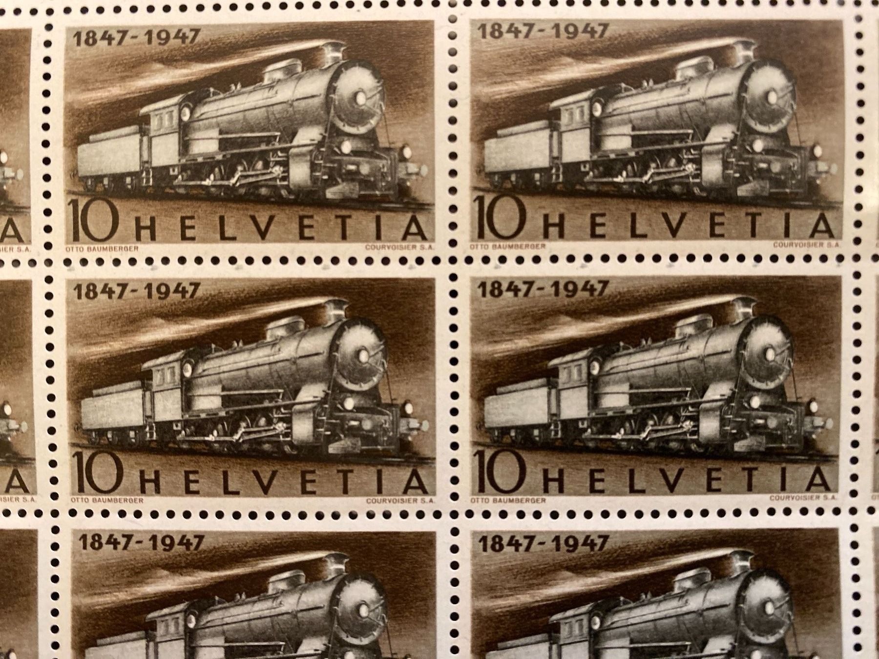 Tutti i francobolli: 1947 Nr. 278 Bogen Plattenfehler ungestempelt postrisch ** – Nuovo (secondo la descrizione) da Wil SG venduto da Chefsugus 3