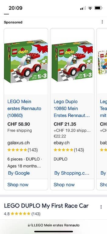 Giocattoli: Lego Duplo Rennauto – Usato da Uerikon venduto da vtcl83 1