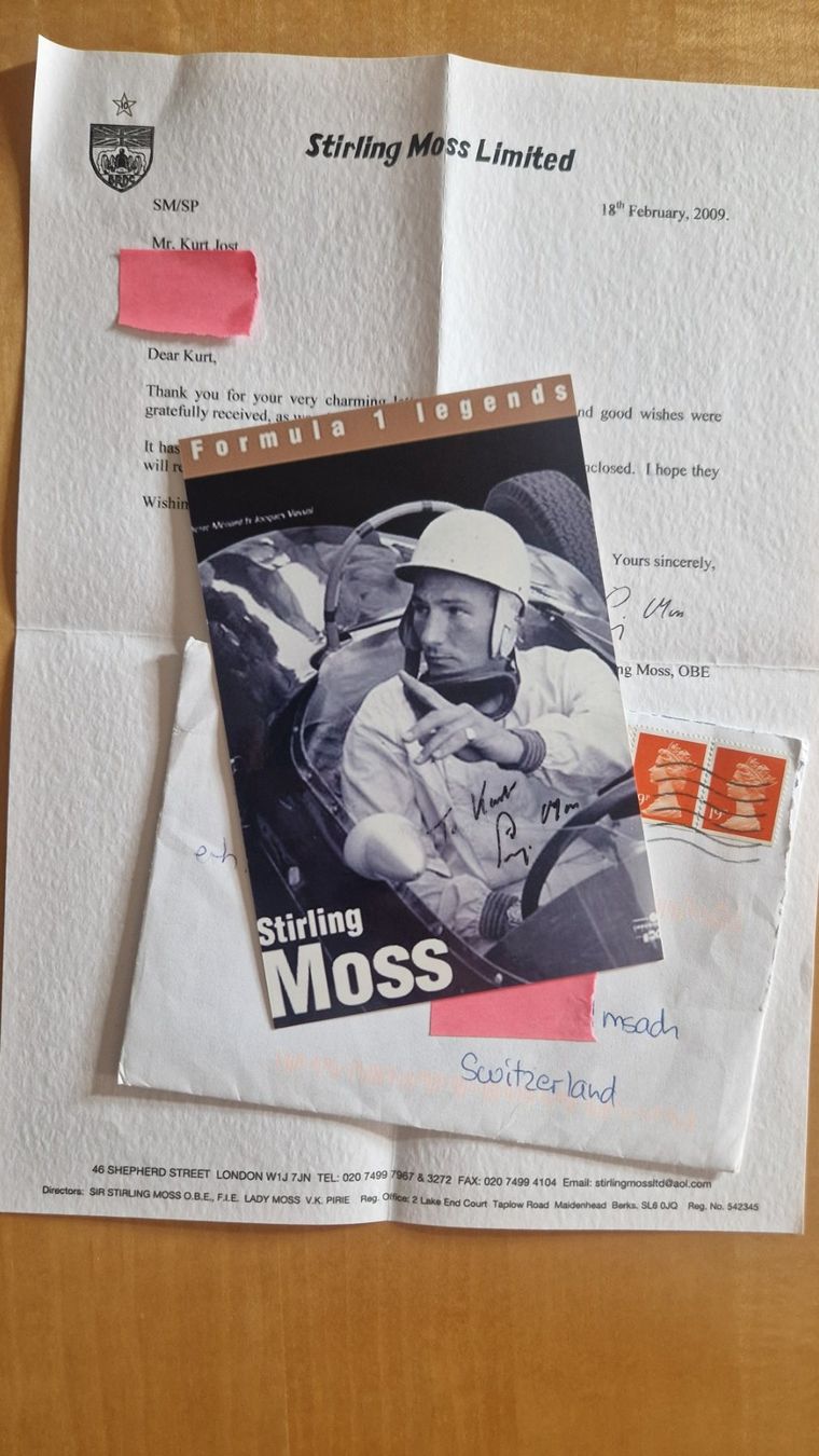 Autogramme: Stirling Moss, Original Autogramm auf Foto – Gebraucht aus Salmsach von Schusoa 1