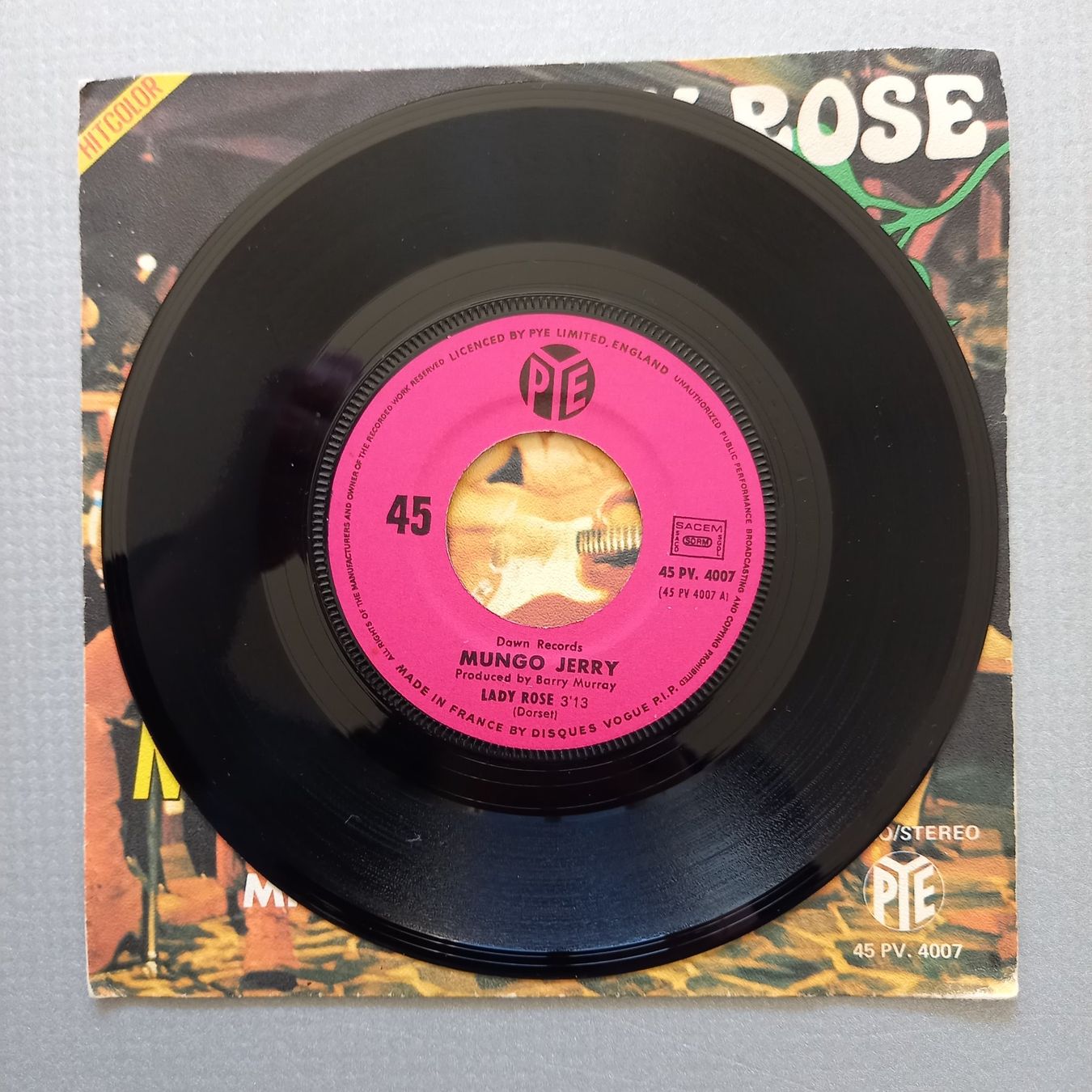 Dischi in vinile: Mungo Jerry - Lady Rose – Usato da Arbon venduto da pendulum 1