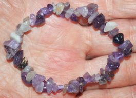 Armband C-854 – Amethyst – elastisch