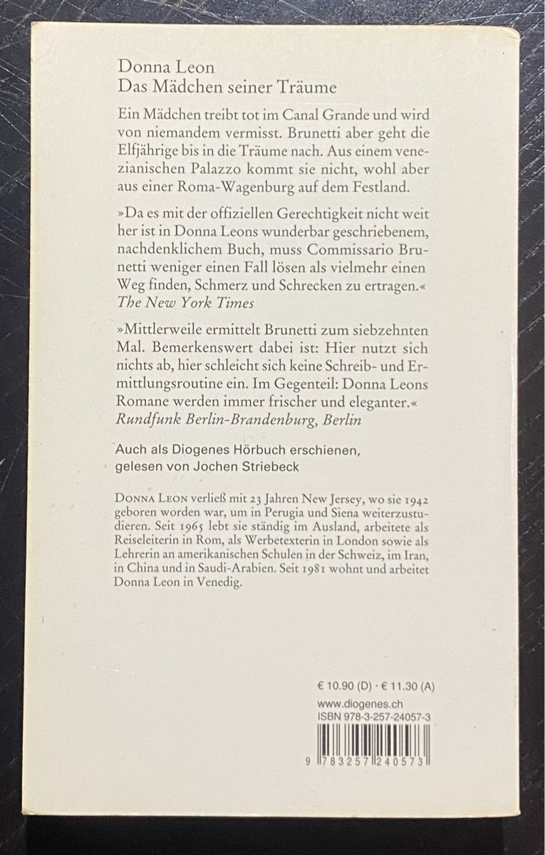 Bücher: Donna Leon - Das Mädchen seiner Träume / Comm. Brunettis – Gebraucht aus Zuerich von SonderArt-Wertgut 3